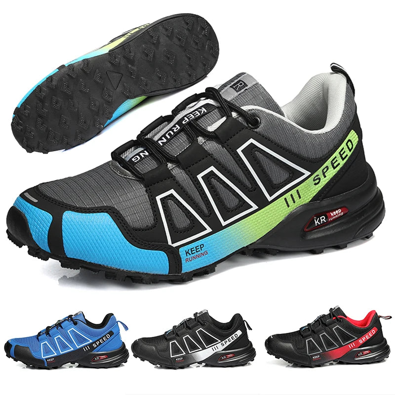 Lockless-Fahrradschuhe für Herren, Outdoor-Wander- und Cross-Country-Schuhe mit rutschfester Sohle, atmungsaktive Sportschuhe, Rennradschuhe