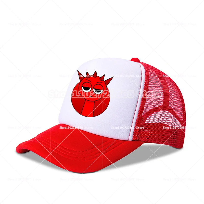 Sprunkis Baseball Cap Simple Fashion Sport Casual Headwear Popular Game Anime Figure Hats Summer Sunscreen Sun Hat Birthday Gift