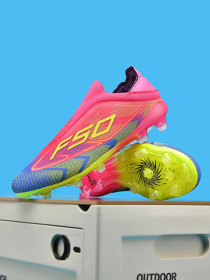 Chaussures de football pour homme New Society Grass Tenis - Chaussures de sport d'extérieur ultralégères et respirantes pour adulte - Chaussures de football pour homme - Baskets de football