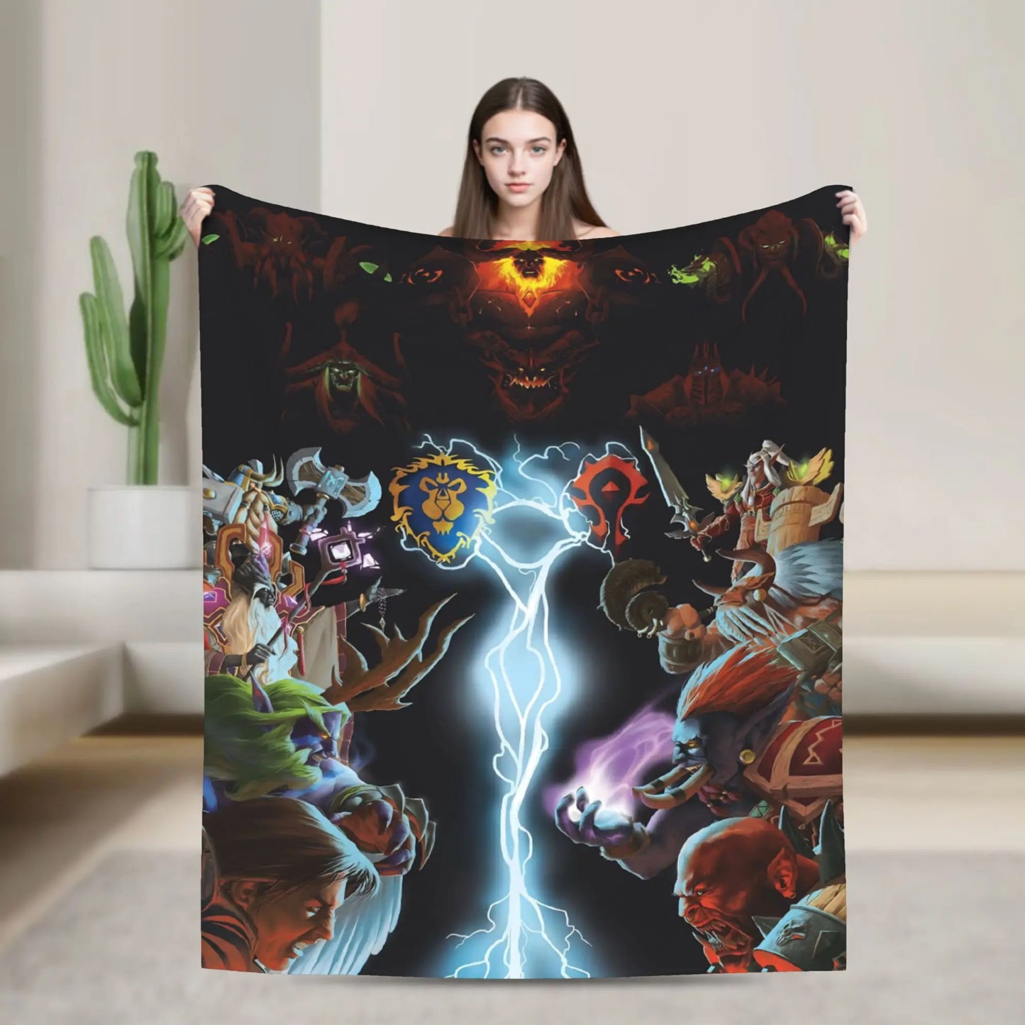 WOW World of Warcraft Blankets Quality Soft  Bedding Throws Winter Kids Bedroom Novelty Bedspread