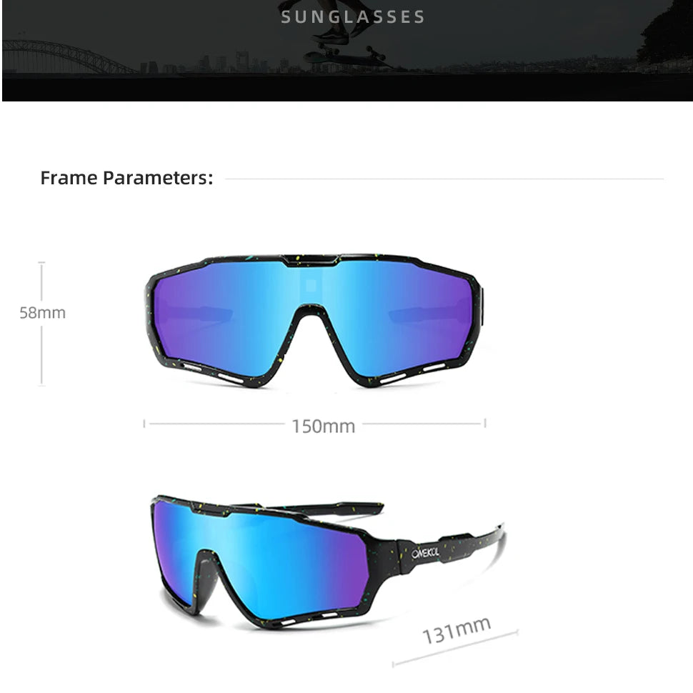 OMEKOL Nové cyklistické sluneční brýle UV400 pro muže a ženy, na softball, rybaření, turistiku, běh, outdoorové brýle, baseballové sportovní sluneční brýle
