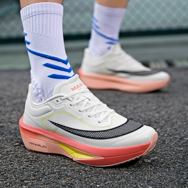 Chaussures de course pour homme : baskets d'automne respirantes, de marathon, professionnelles, légères, plates, confortables et décontractées pour homme