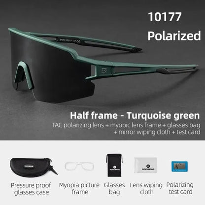 ROCKBROS Cyklistické brýle Fotochromatické brýle Cyklistické brýle Ochranné brýle Větruodolné Cyklistické Outdoorové sportovní sluneční brýle