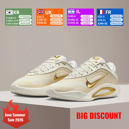 Nike A ONE EP Women's Stylish and Versatile Basketball Shoes Slip-Resistant, Durable, and Comfortable with Cushioning FZ8606-102