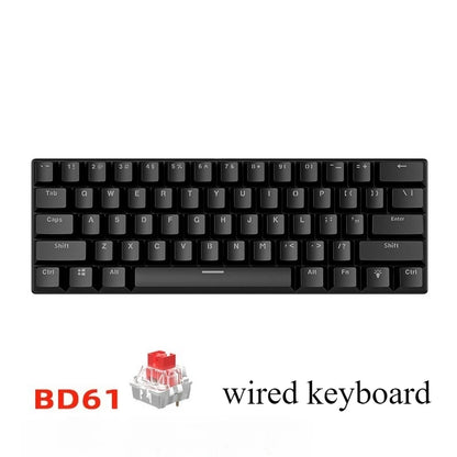 LIEI 60% Mechanical Gaming Keyboard 61 Keys Wired Mechanical Keyboard RGB Backlit Compact Mini Gaming Keyboard for PC Laptop Office