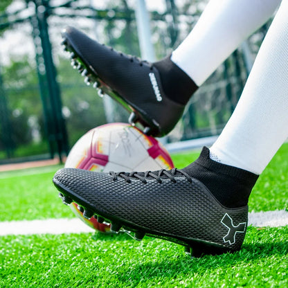 Chaussures de football de qualité pour hommes, chaussures de football résistantes pour garçons, chaussures de football légères pour enfants, baskets d'entraînement de futsal, crampons de football