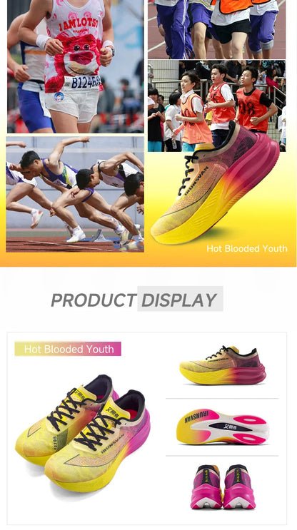 IRUNSVAN Carbon Plate Marathon Running Shoes, Professional Stable Support, Shock Absorption, Ultra-Light Rebound Sports Shoes