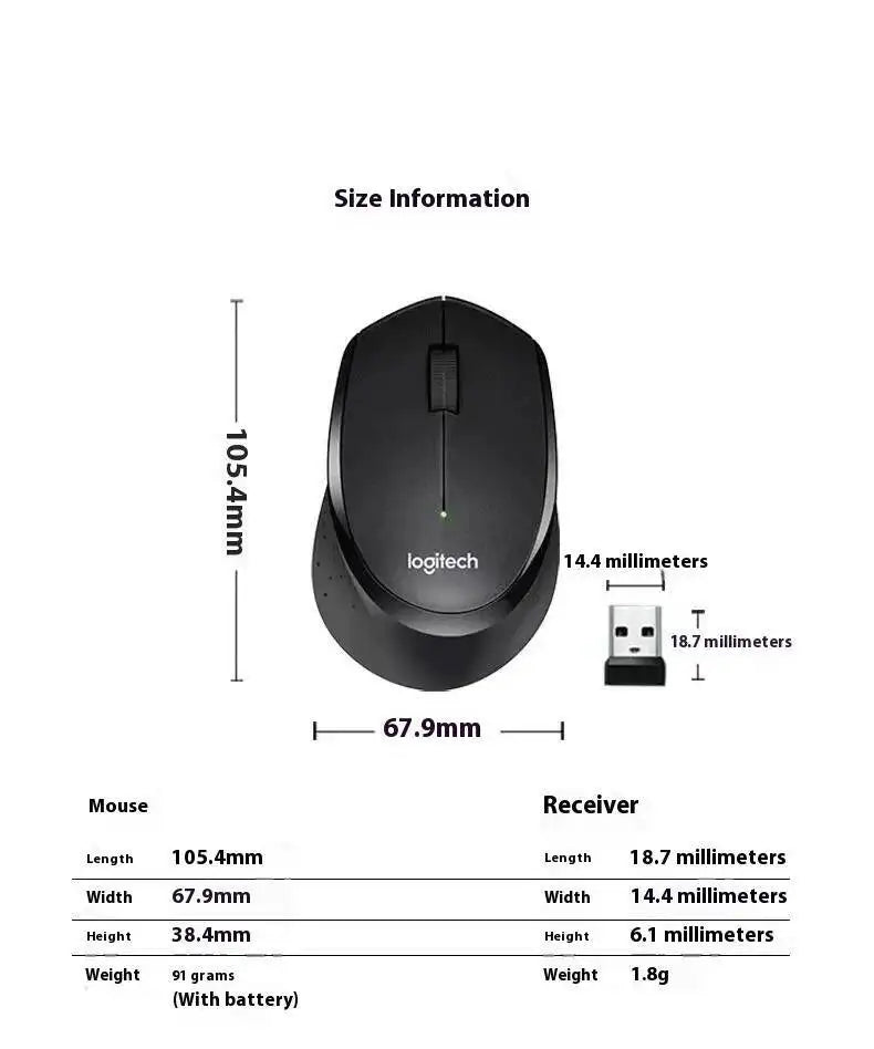 Rato de escritório profissional Logitech M330, compacto, silencioso, fácil de transportar, confortável ao toque e especialmente concebido1