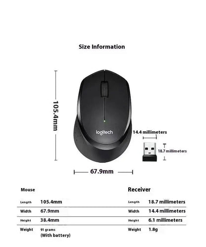Rato de escritório profissional Logitech M330, compacto, silencioso, fácil de transportar, confortável ao toque e especialmente concebido1
