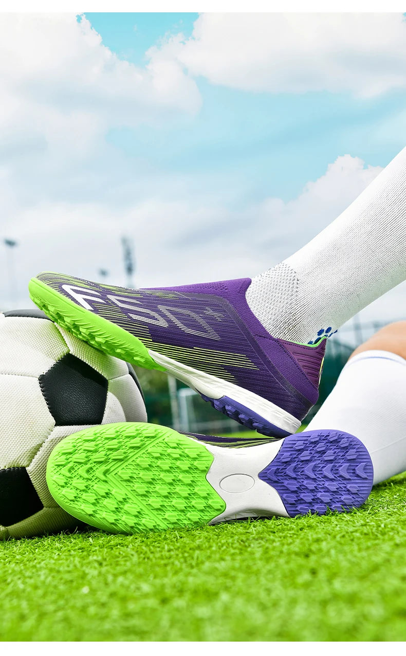 Neue Herren-Fußballschuhe, rutschfeste Indoor-Futsal-Fußballschuhe, Match-Rasenstollen, hochwertige Sneaker, Bestseller, High-Top, Outdoor