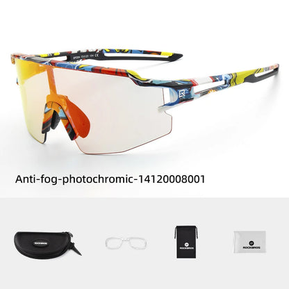 ROCKBROS Cyklistické brýle Fotochromatické brýle Cyklistické brýle Ochranné brýle Větruodolné Cyklistické Outdoorové sportovní sluneční brýle