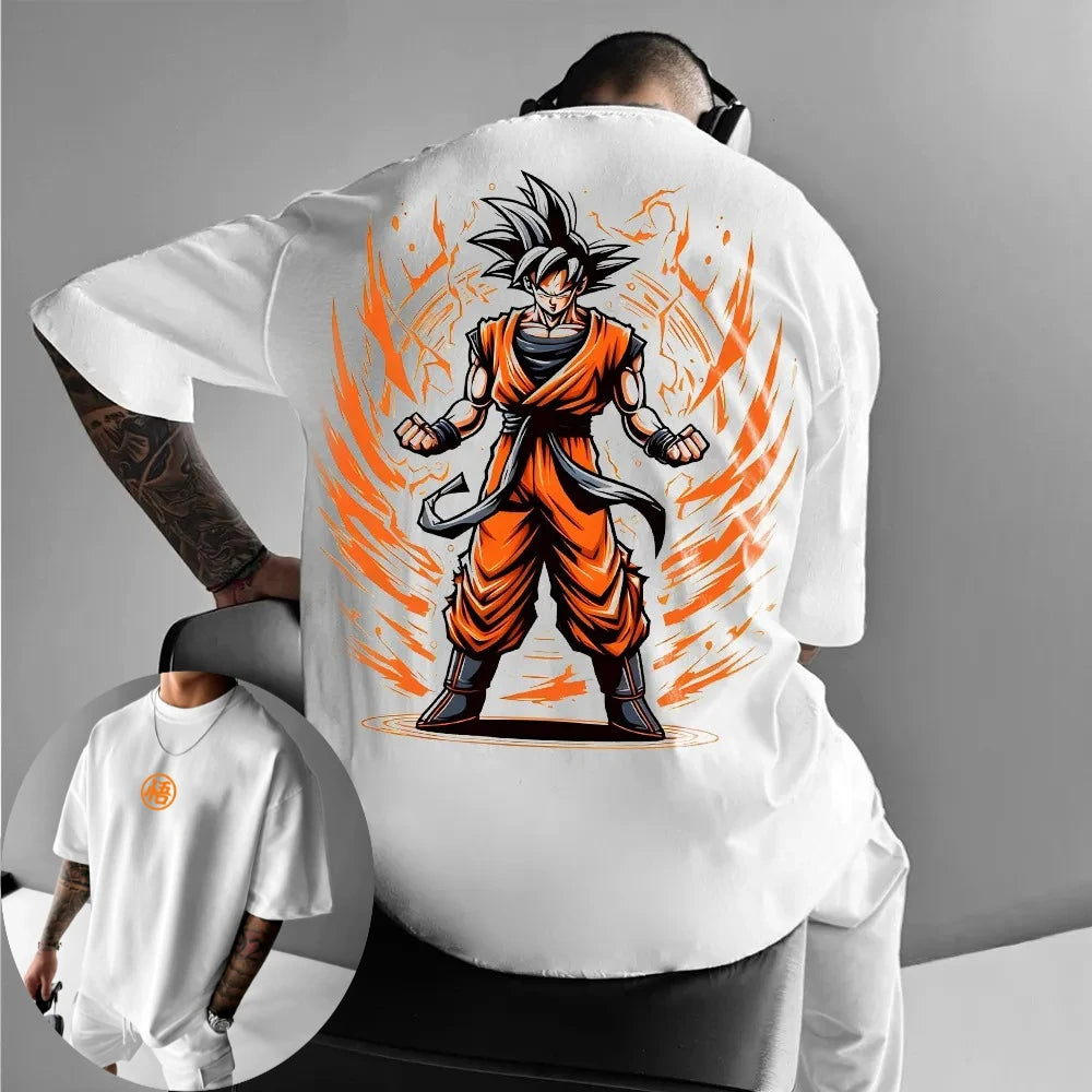 Dragon Ball Men's and Women's T-shirt Vegeta Anime Brand Design Sense Tee Summer Spring Boy's Short Sleeves Parent-child Outfits