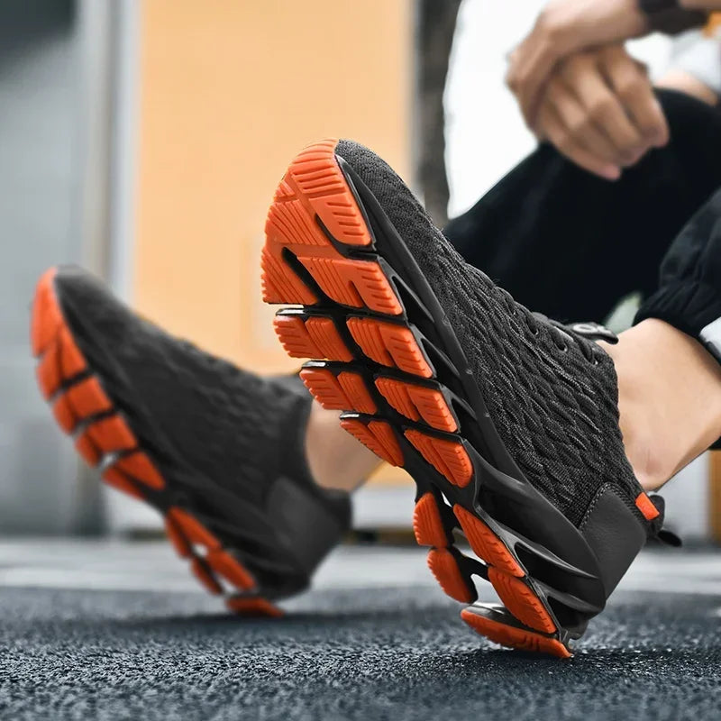 Chaussures de course pour homme à la mode, baskets de marche confortables pour homme, chaussures décontractées respirantes, chaussures de sport antidérapantes, baskets pour homme