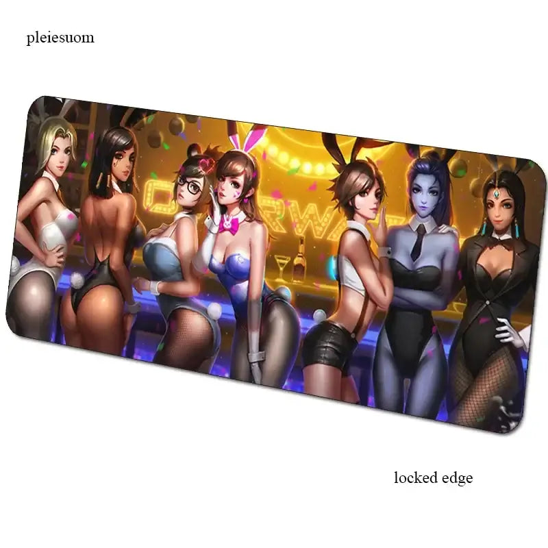 „Overwatch“ pelės kilimėlis su HD spauda, žaidimų pelės kilimėlis, 900x400x3mm, gamerio kompiuterio stalo kilimėlis, pigiausias nešiojamojo kompiuterio pelės kilimėlis PC