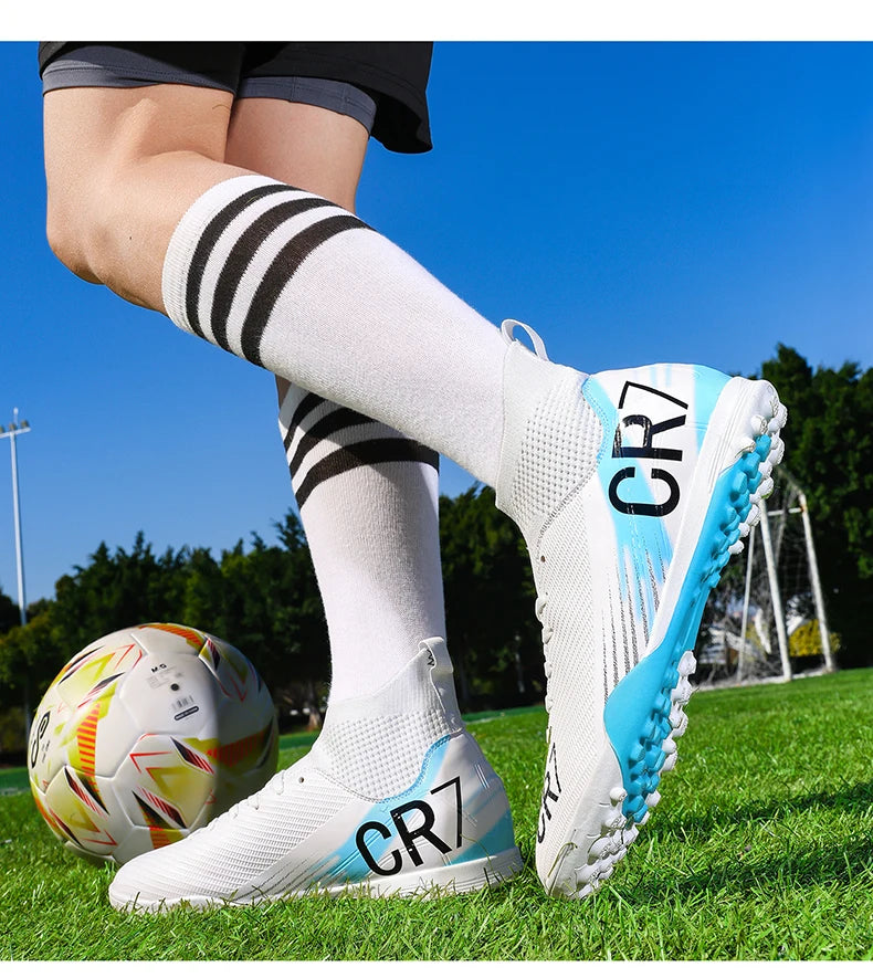 Chaussures de football pour homme, chaussures de futsal professionnelles, chaussures de football de haute qualité, crampons, femmes, unisexe, ultralégères, TF/FG, baskets