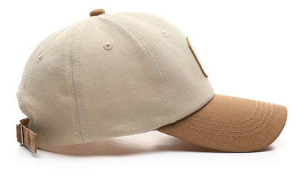 Vintage-Baseballkappe mit gesticktem „C“ | Zweifarbiges Design, verstellbarer Riemen, Unisex für Männer und Frauen