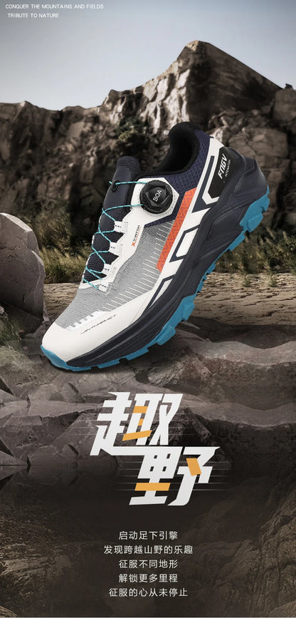 Men's Stylish Outdoor Hiking Shoes Hard-wearing Trekking Sneakers with Plush Warm Lining for Winter Male Footwear