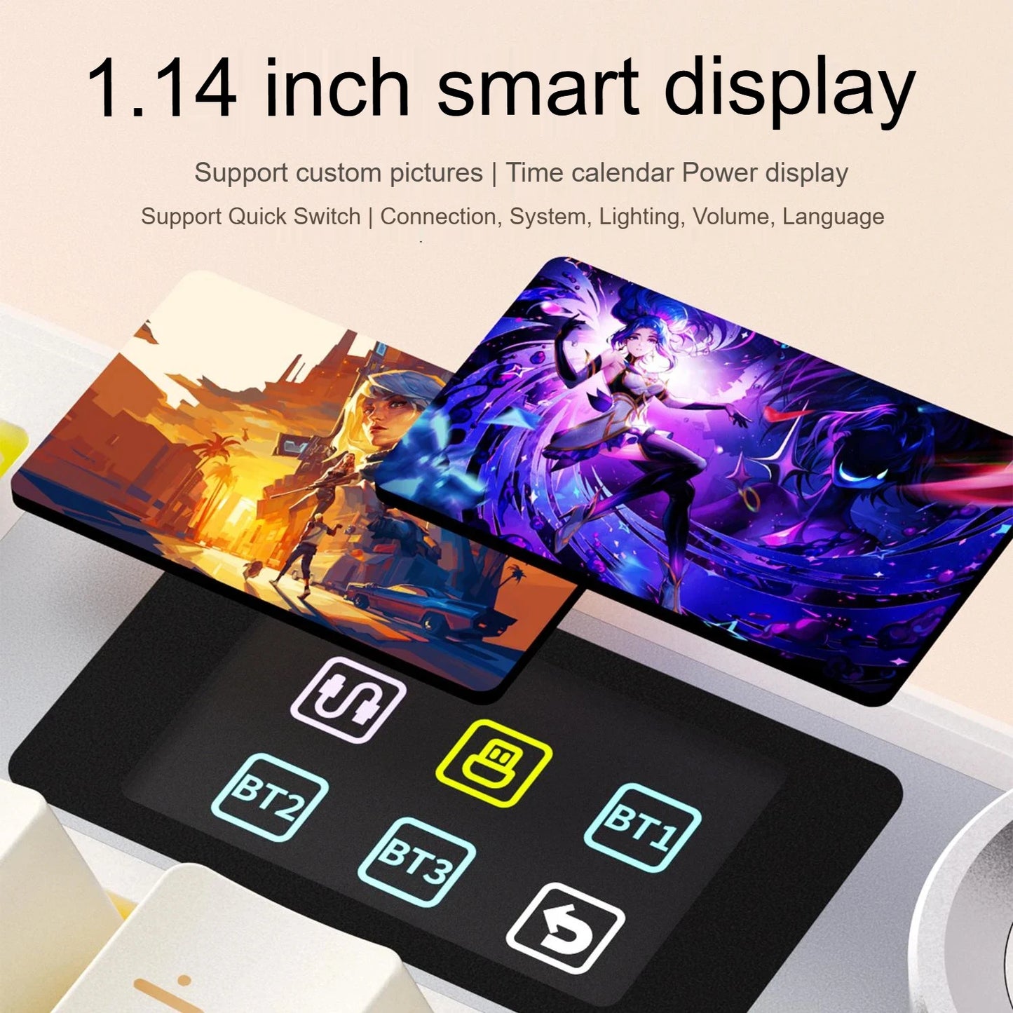 Tastiera meccanica AULA F108 PRO personalizzata layout 100%, retroilluminazione RGB, wireless Bluetooth, switch HiFi, tastiera gaming