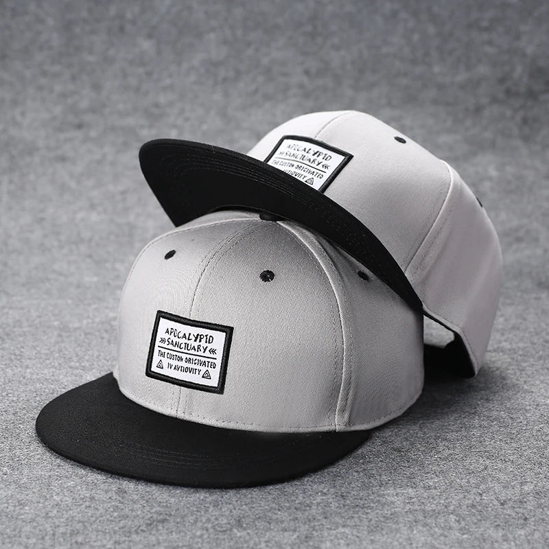 Boné de basebol unissexo com letras bordadas, estilo verão, marca tendência, ajuste traseiro, chapéu hip hop outdoor ajustável para homem e mulher, casual