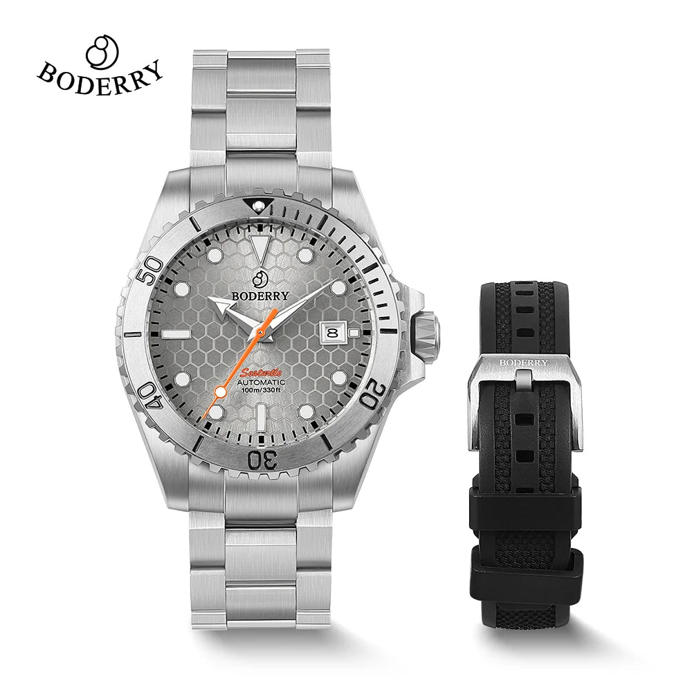 Boderry Bronze Watch Seaturtle Titanium Diver Luxury Wristwatch Automatic Mechanical Wristwatch Sport 200M Waterproof Luminous