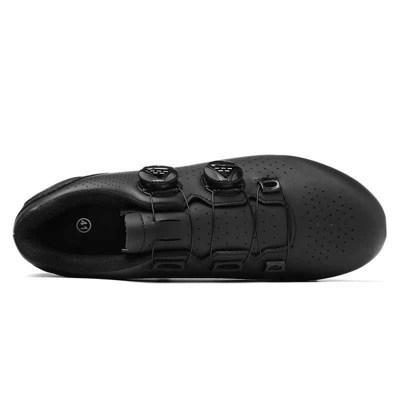Chaussures de cyclisme VTT pour homme - Chaussures de sport pour vélo tout-terrain et vélo de route - Baskets de cyclisme plates pour la vitesse - Chaussures de VTT - Chaussures à crampons SPD