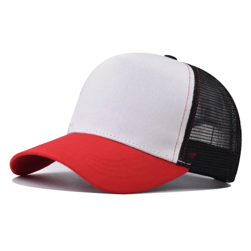 Baseballkasket til voksne Netkasket Lavt buet skygge Hat Unisex Sommerhat Åndbar hat med skygge Forår/efterår-kasket Hiphop-kasket med tæt pasform