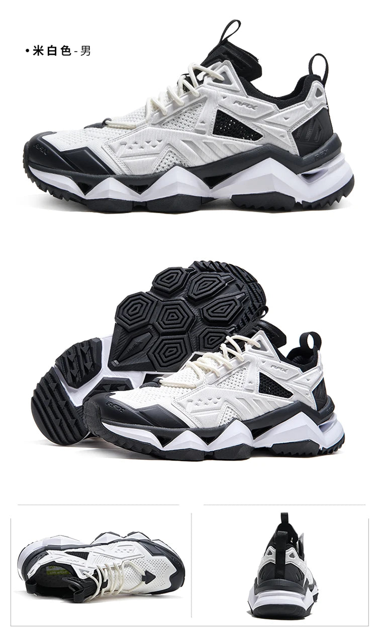 RAX Running Shoes Men & Women Outdoor Sport Breathable Lightweight Sneakers Air Mesh Upper Anti-Slip Natural Rubber Outsole