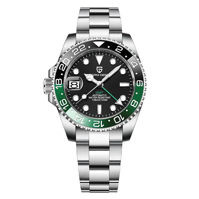 Man Watch PAGANI DESIGN GMT Men Mechanical WristWatch Luxury Sapphire Glass Waterproof 40mm Automatic Watch for Men Reloj Hombre