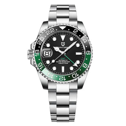 Man Watch PAGANI DESIGN GMT Men Mechanical WristWatch Luxury Sapphire Glass Waterproof 40mm Automatic Watch for Men Reloj Hombre