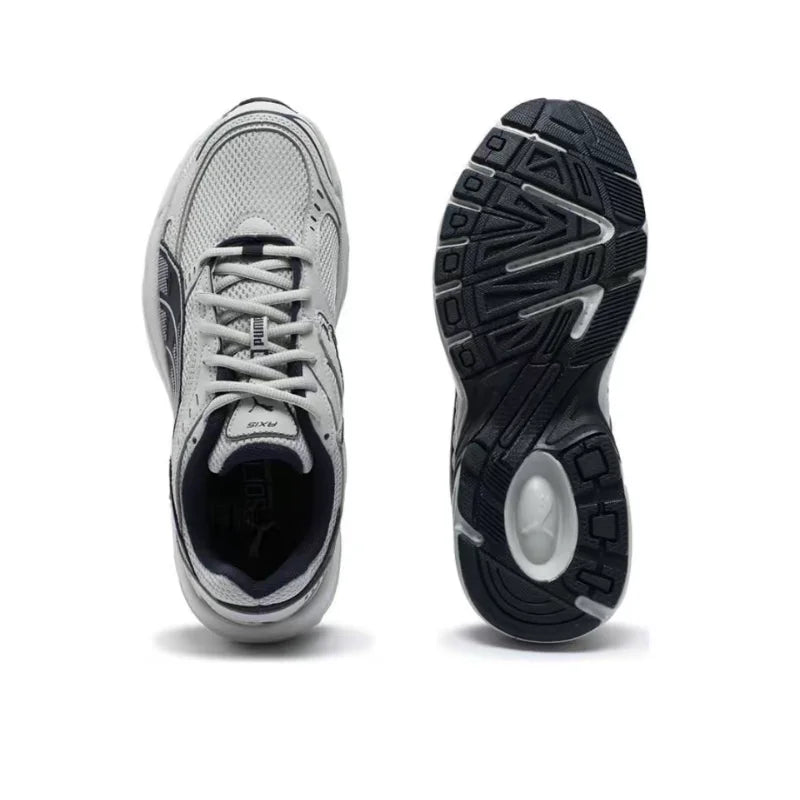 Chaussures de course basses unisexes PUMA Axis noires – élégantes, confortables et antidérapantes, idéales pour un usage sportif et décontracté 368465-21