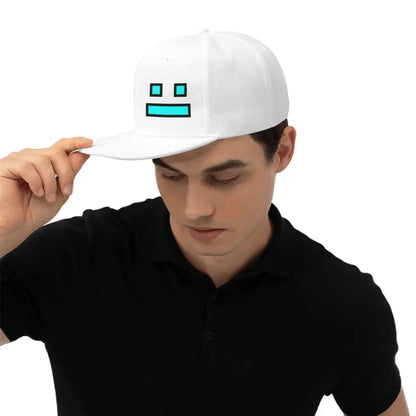 Videoherní kšiltovky Geometry Dash pro muže i ženy, nastavitelné kšiltovky, hiphopové kšiltovky, casquette
