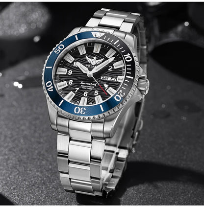 Yelang V1217 42mm Japan Eco-Drive Solar Watch Men's Watch 300M Diver Watch 30ATM Professional Waterproof Sapphire Luminous