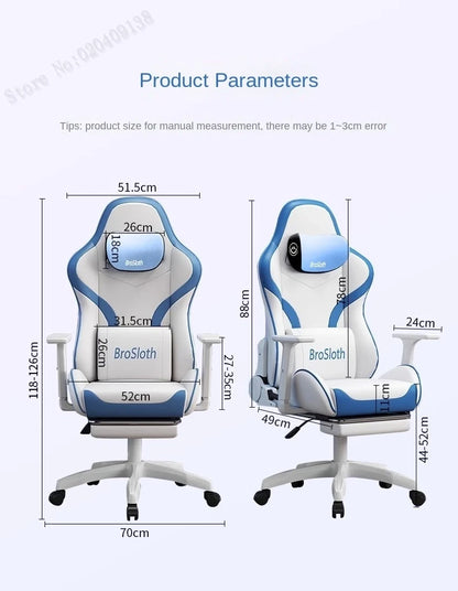 S6 Gaming Chair Comfortable Sedentary Ergonomic Adjustable Backrest Computer Chair Dormitory Lift Chaise gaming Live chair