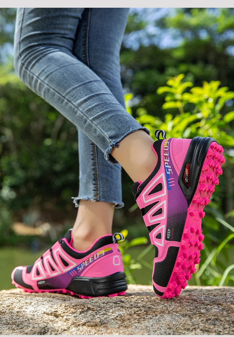Women's Waterproof Hiking Shoes Outdoor Sports Shoes Women's Walking Travel Sports Shoes Bicycle Sports Shoes Running Sports Sho