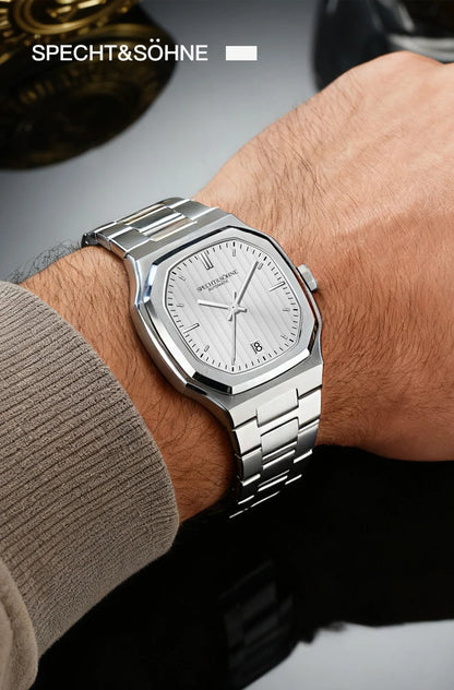 New Arrivals Specht&Sohne Watch 37MM Automatic Watches For Men Japan 8215 Movt Sapphire Crystal Stainless Steel 50M Waterproof