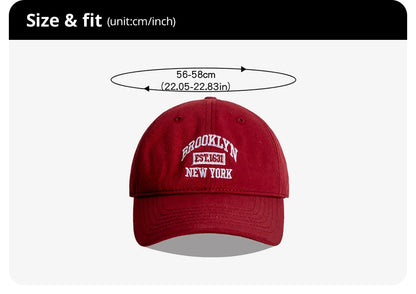 Letter Embroidered Baseball Cap for Women Spring Summer Outdoor Sunscreen Unisex Snapback Hat Sports Casual Men Hip Hop Hat