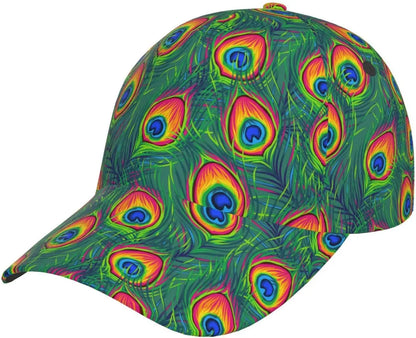 Zabawna czapka z daszkiem z nadrukiem klocków dla kobiet i mężczyzn, regulowana czapka typu snapback z brokatem, modna czapka z daszkiem
