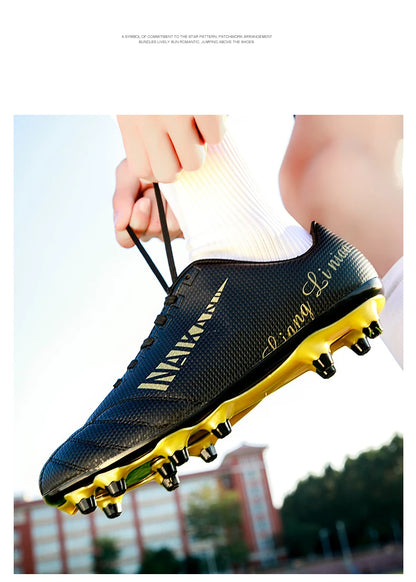 Hot Selling Youth Professional Long Nail Soccer Shoes Men's Broken Nail Football Shoes Children's Student Training Shoes