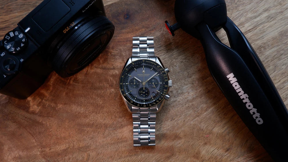 New PAGANI DESIGN Moon Men Watch Retro Luxury Quartz Watches For Men Stainless steel Sport waterproof Chronograph Man+With BOX