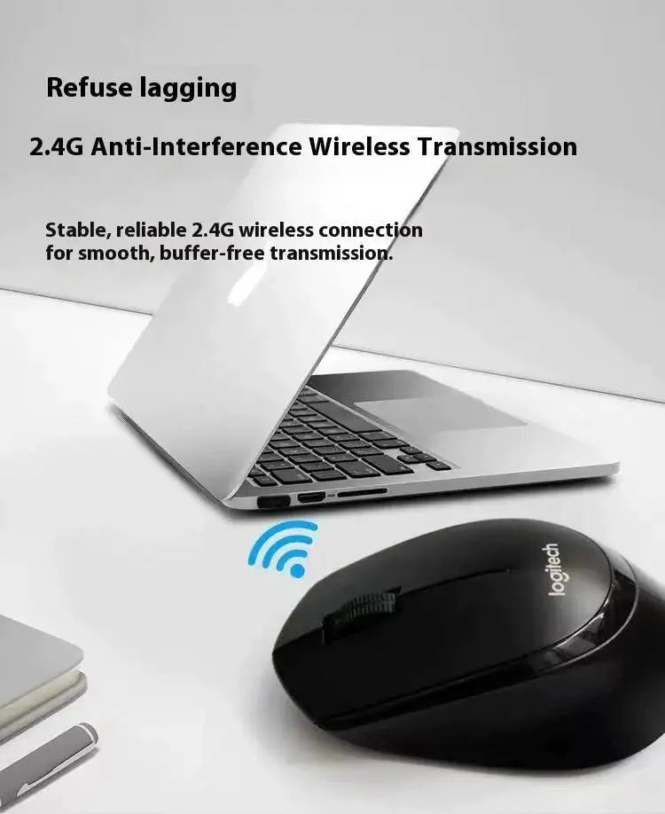Rato de escritório profissional Logitech M330, compacto, silencioso, fácil de transportar, confortável ao toque e especialmente concebido1