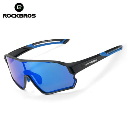 ROCKBROS Dětské polarizované fotochromatické cyklistické brýle s ochranou UV400, sluneční brýle pro outdoorové sporty, dětské brýle na horská kola (MTB)