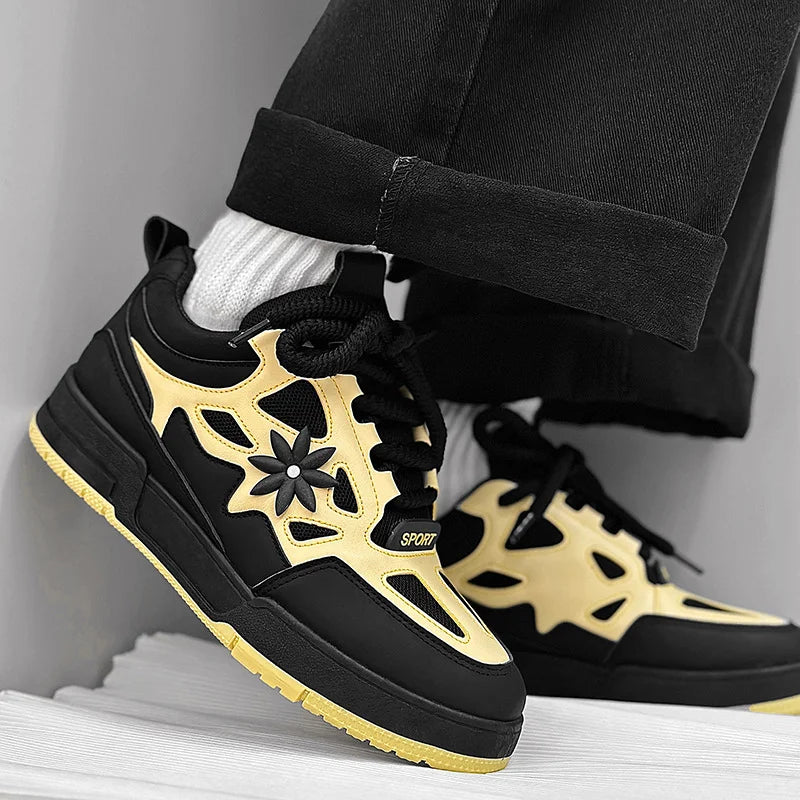 Mode Herrenschuhe Trend Street Skateboard-Schuhe Herren Luxusmarke Trainingssneaker Mesh atmungsaktive Freizeitschuhe Tenis Masculino