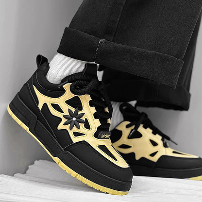 Mode Herrenschuhe Trend Street Skateboard-Schuhe Herren Luxusmarke Trainingssneaker Mesh atmungsaktive Freizeitschuhe Tenis Masculino
