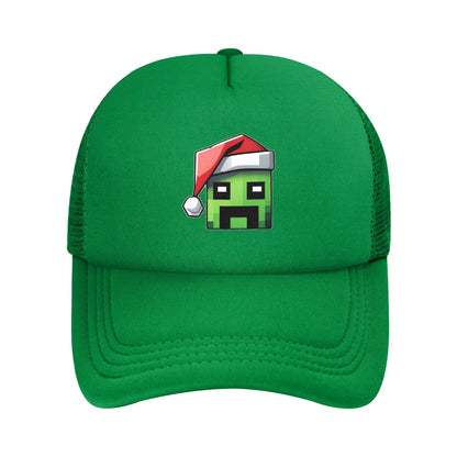 krępy poszukiwacz przygód odkrywa potwora Creepersa za sobą Czapka z daszkiem Czapki przeciwsłoneczne Czapki z regulowanym zapięciem typu snapback Czapka baseballowa z siateczką