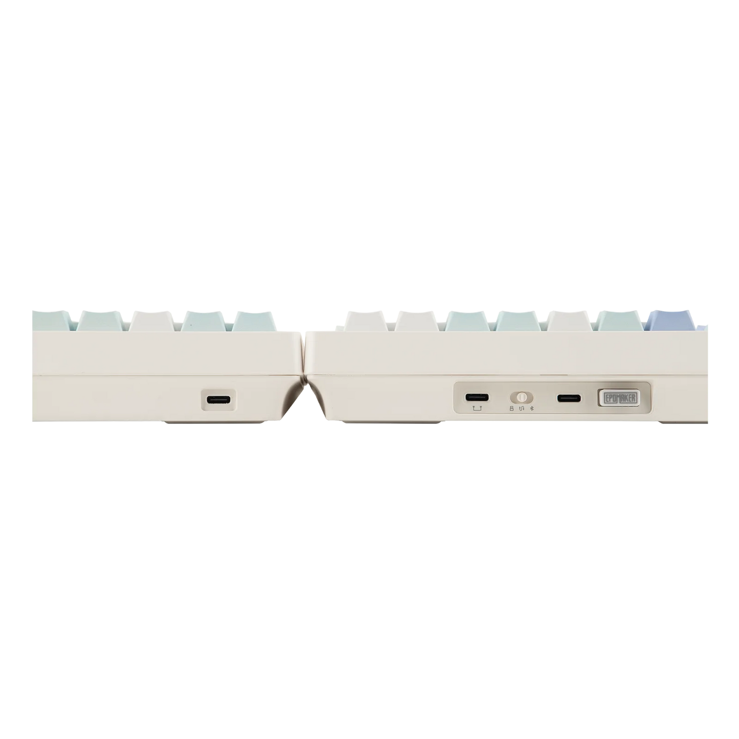 EPOMAKER Split70 QMK/VIA 70% Split Layout Wired/BT/2.4Ghz Wireless Mechanical Keyboard with Programmable Knob Mac Modifier