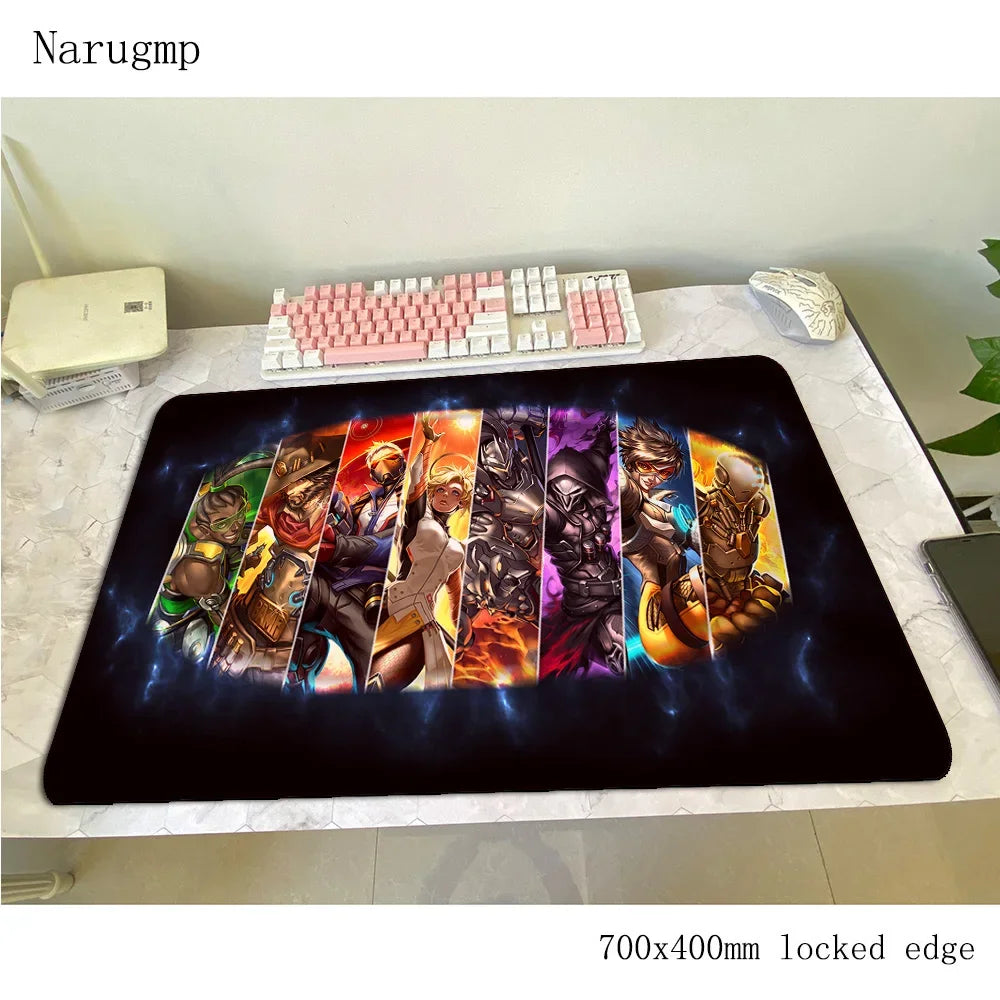overwatch mouse pad 700x400x3mm gaming mousepad anime Personality office notbook desk mat Boy Gift padmouse games pc gamer mats