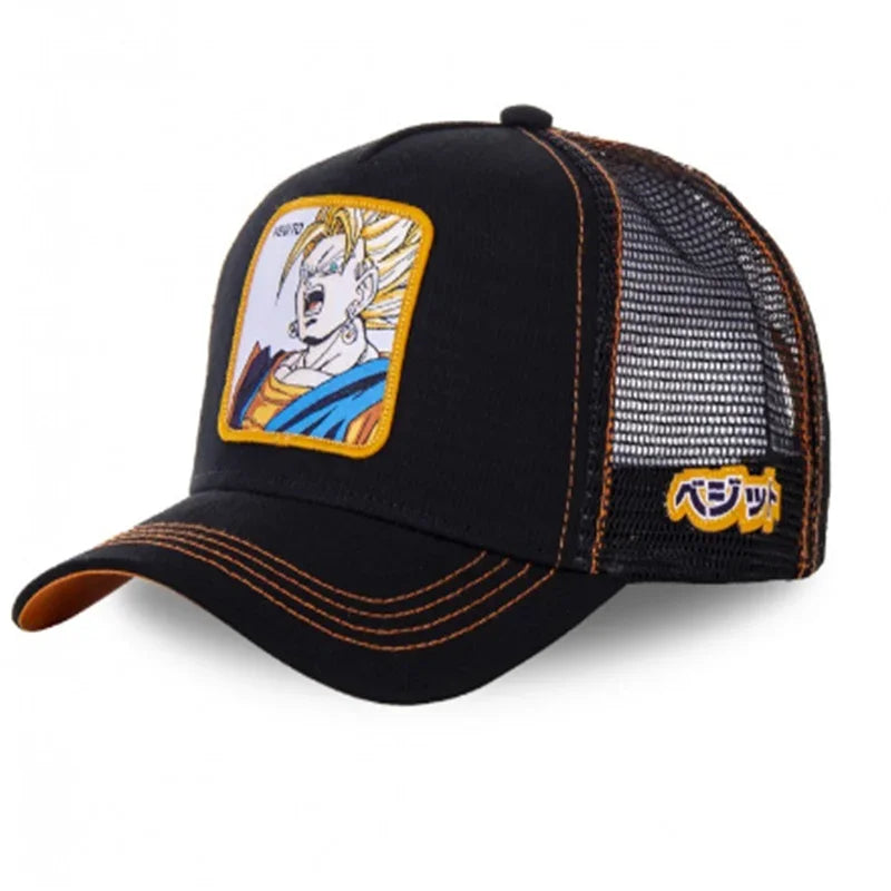 ALL Styles Dragon Ball Baseball Cap Snapback Peaked Cap Men's Embroidery Hip-Hop Cap Style Sun Visor Adjustable Trucker Mesh Cap