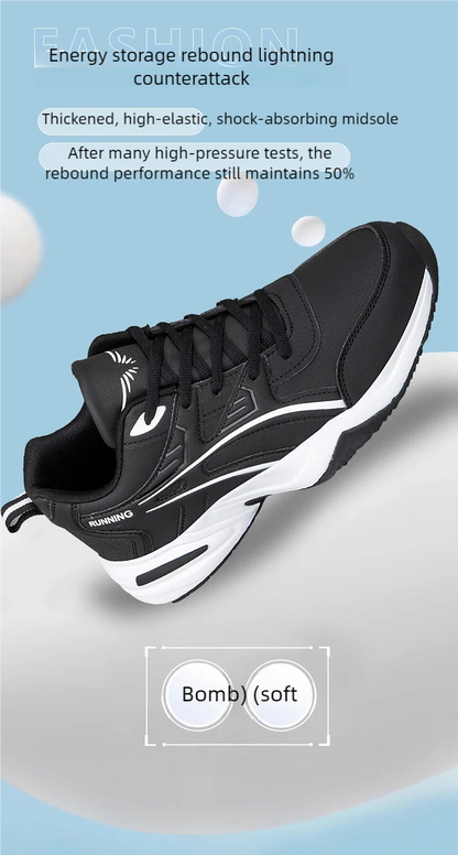 Men's classic retro casual sports shoes Four seasons soft-sole waterproof outdoor youth running shoes breathable light sneakers