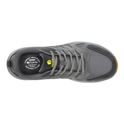 FitVille Extra Wide Sneakers For Men Hiking Walking Shoes Wide Toe Box Lightweight Running Shoe For Flat Feet With Arch Support