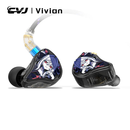 CVJ Vivian In Ear Earphones 10mm Dynamic Driver suitable for Music and Gaming 0.78mm Detachable Cable HiFi Sound Quality